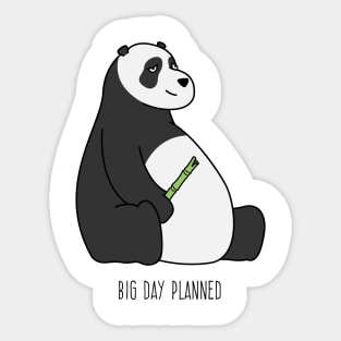 Big Day Panda Sticker